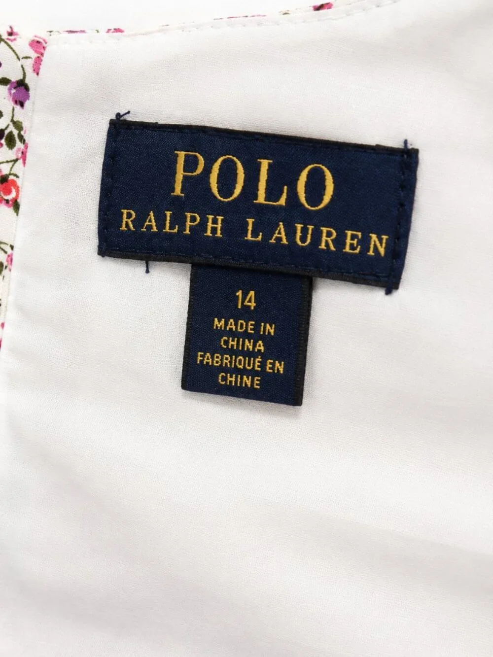 Polo Ralph Lauren Girls Size 14 Pink Floral Cotton Fit & Flare Dress Button Back